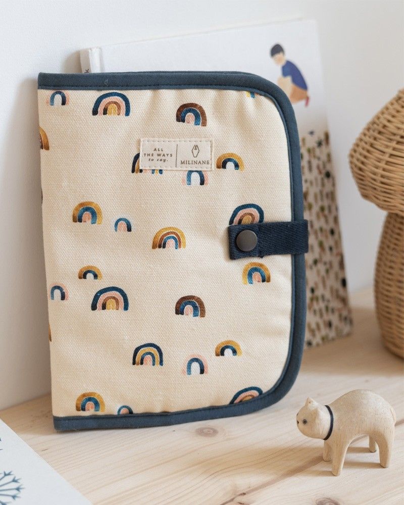 Protège carnet de santé baby rainbow - milinane