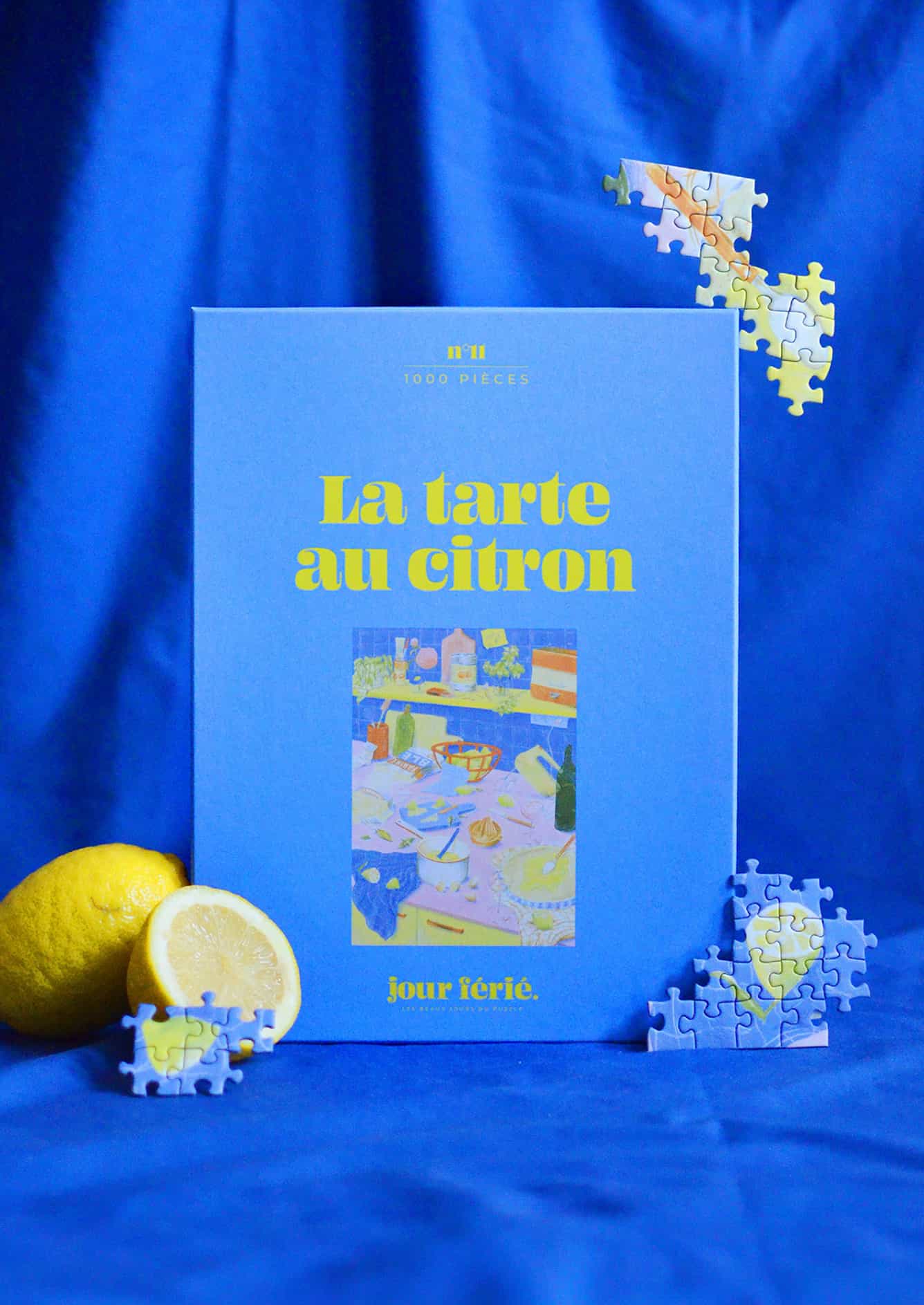 Puzzle 1000 pièces &quot;La tarte au citron&quot; - Jour férié - Lili Margaret
