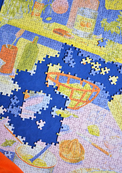 Puzzle 1000 pièces &quot;La tarte au citron&quot; - Jour férié - Lili Margaret