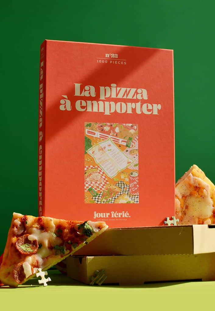 La pizza à emporter - Puzzle 1000 pièces fabriqué en France