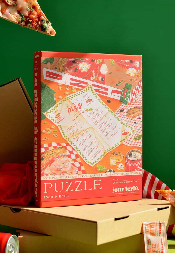 La pizza à emporter - Puzzle 1000 pièces fabriqué en France