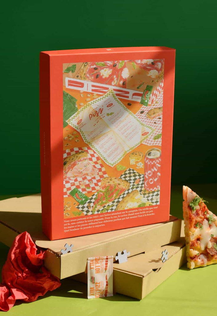 La pizza à emporter - Puzzle 1000 pièces fabriqué en France