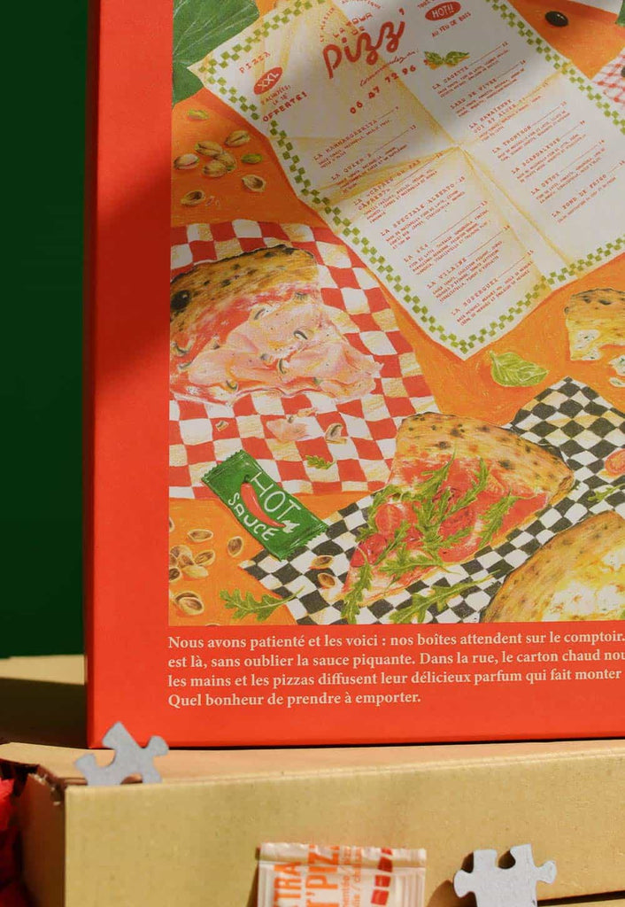 La pizza à emporter - Puzzle 1000 pièces fabriqué en France