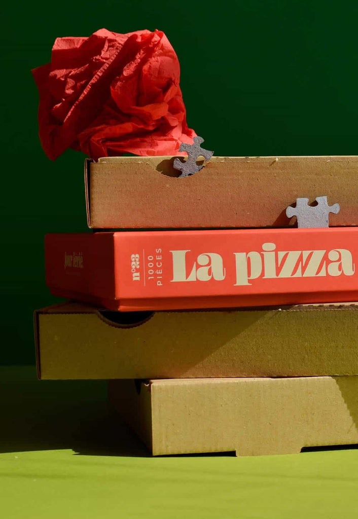 La pizza à emporter - Puzzle 1000 pièces fabriqué en France