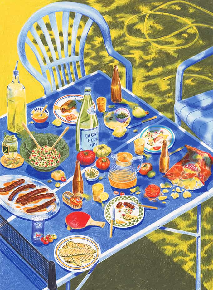 Puzzle 1000 pièces "Manger dehors" - Jour férié