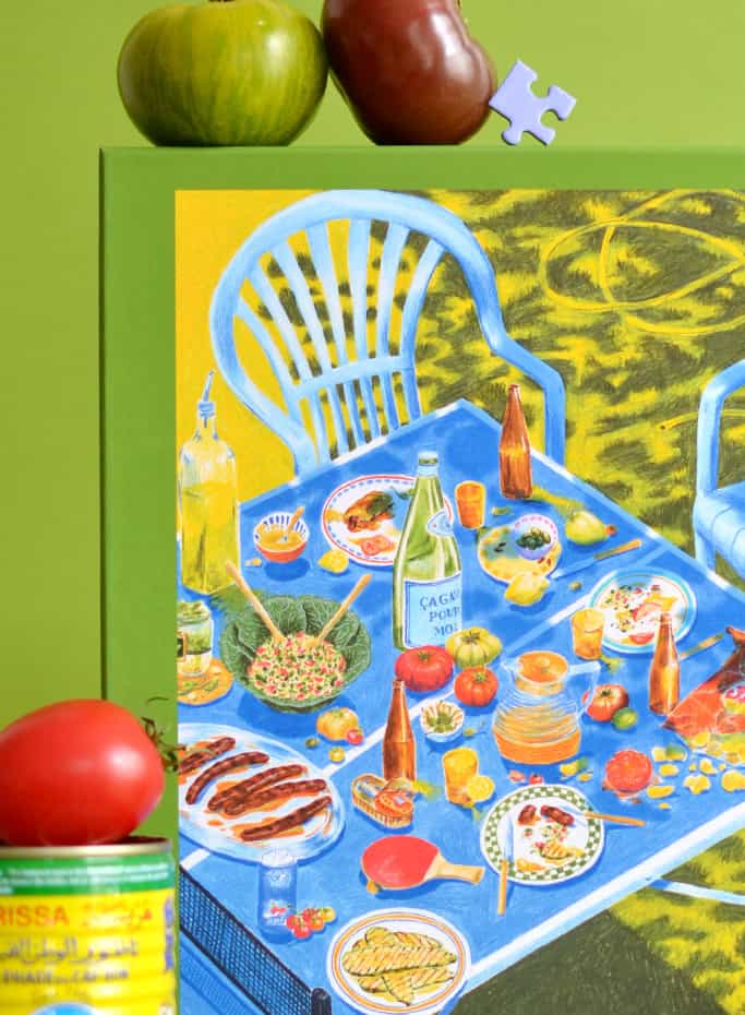 Puzzle 1000 pièces "Manger dehors" - Jour férié
