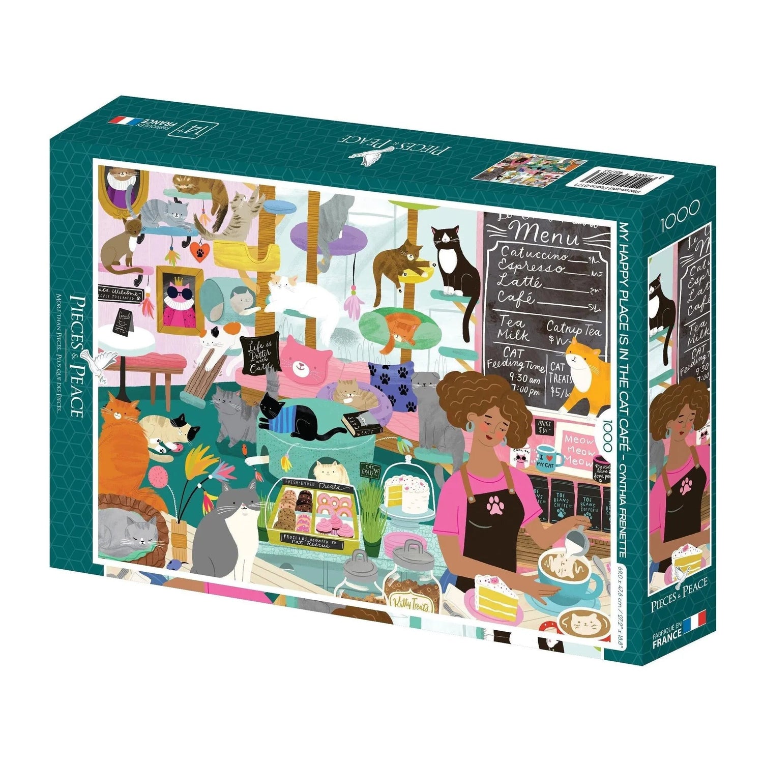 Puzzle 1000 pièces - Mon lieu préféré : le Café à Chats - Lili Margaret