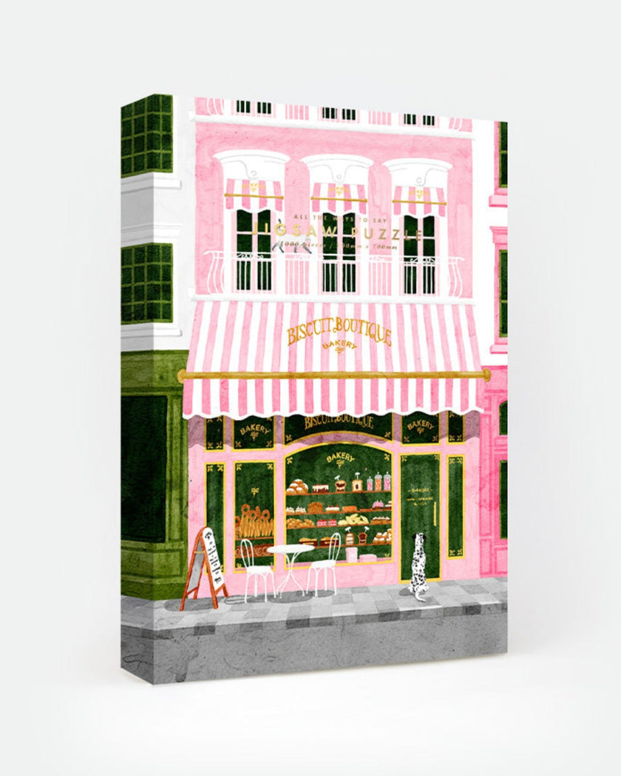 Puzzle adulte 1000 pièces pâtisserie rose