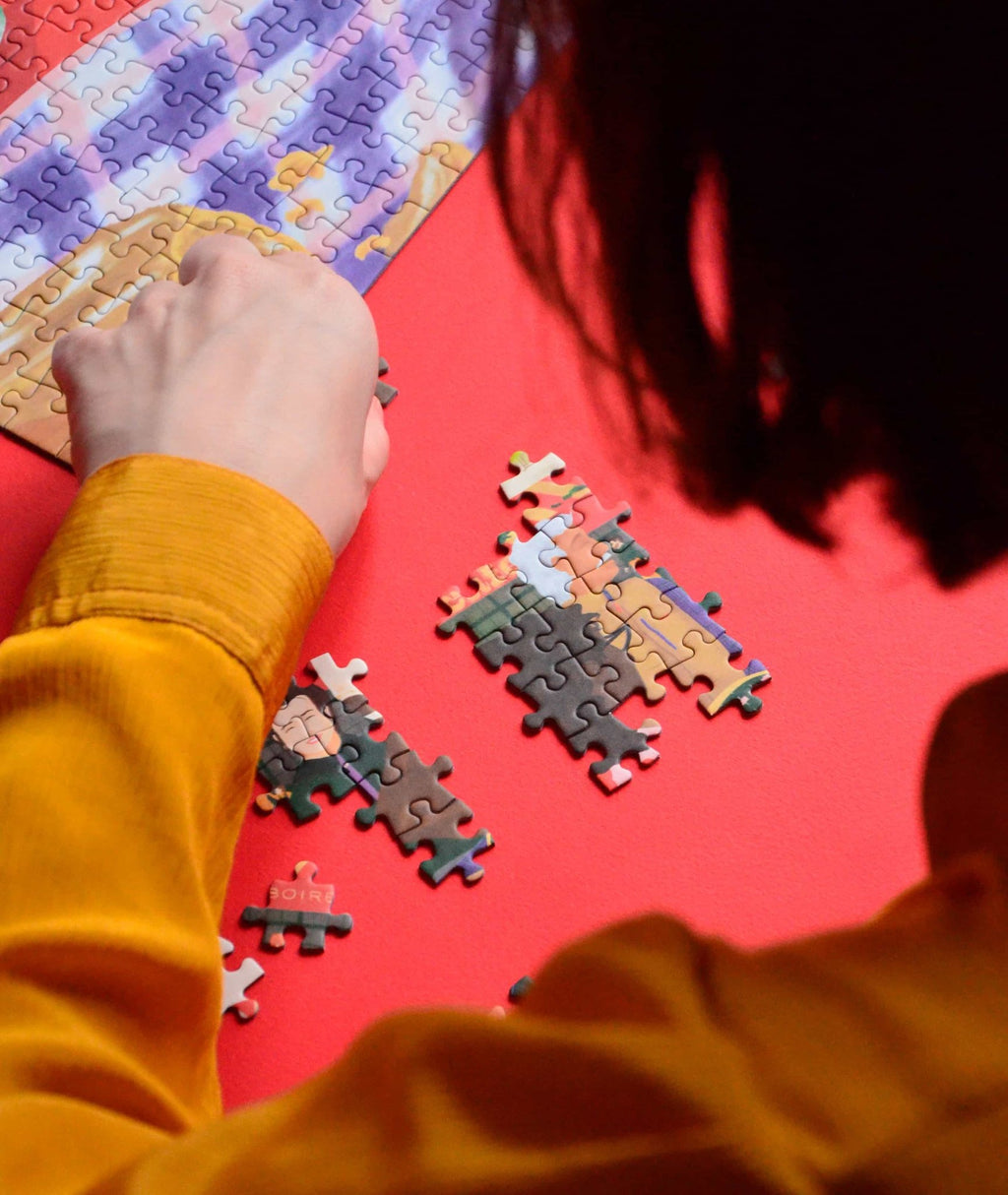 Puzzle 1000 pièces "Regarder les gens" - Jour férié