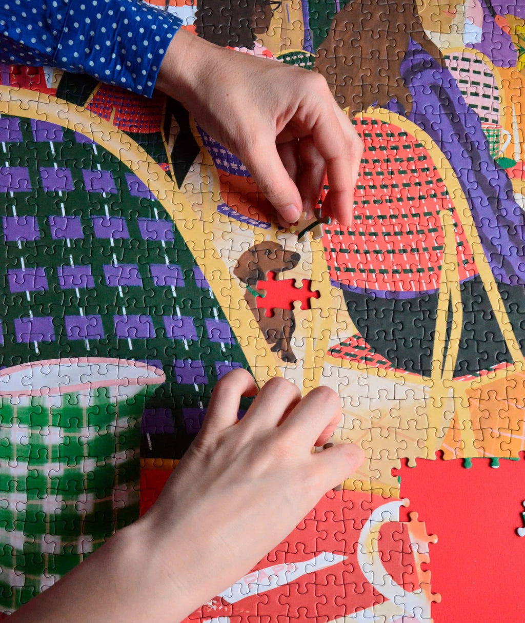 Puzzle 1000 pièces "Regarder les gens" - Jour férié