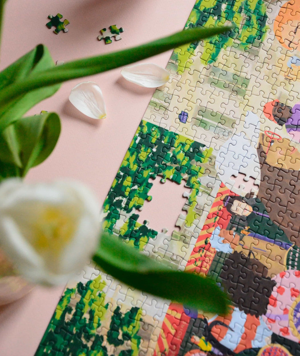 Puzzle 1000 pièces "Regarder les gens" - Jour férié