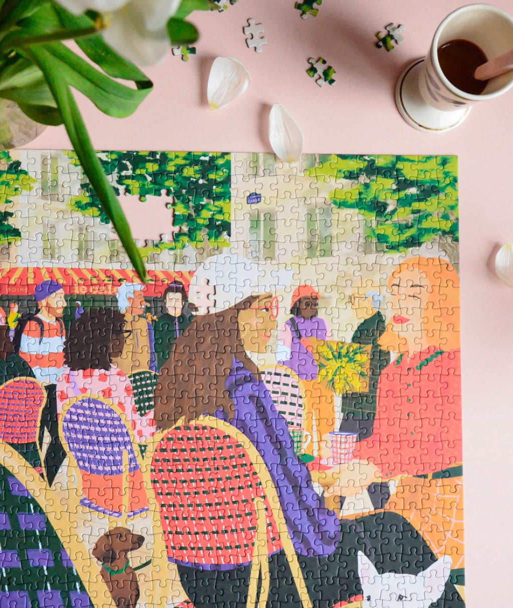 Puzzle 1000 pièces "Regarder les gens" - Jour férié