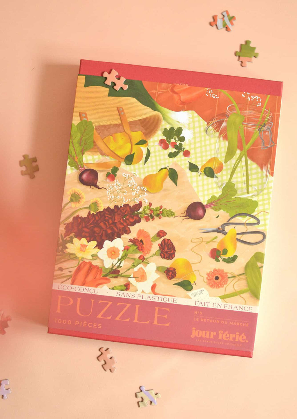 Puzzle 1000 pièces "retour du marché" - Jour Férié