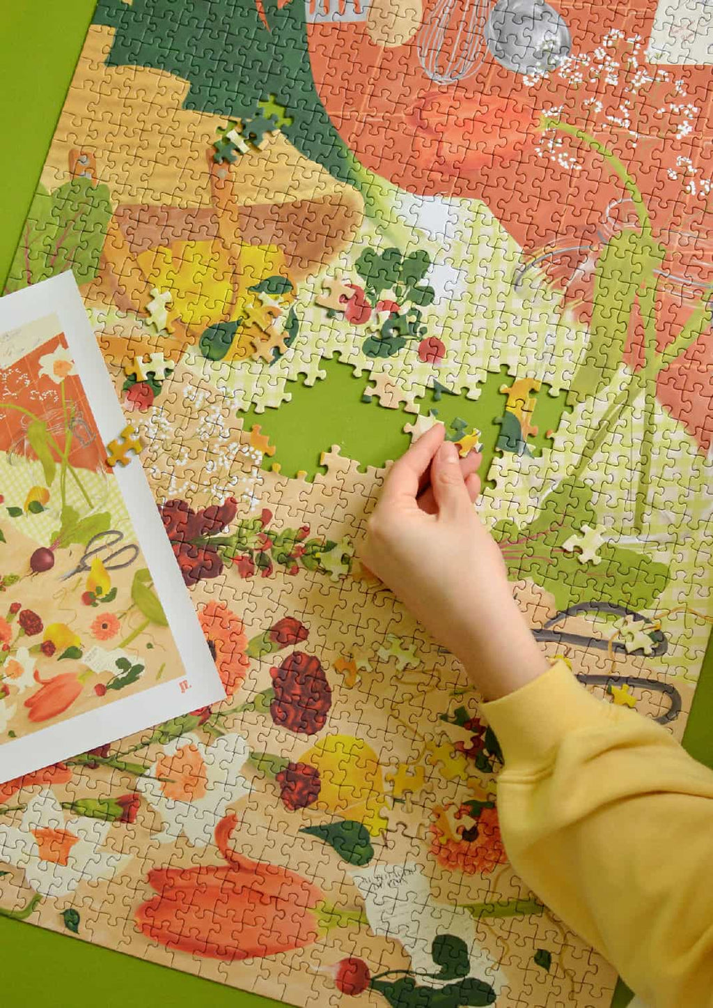 Puzzle 1000 pièces "retour du marché" - Jour Férié
