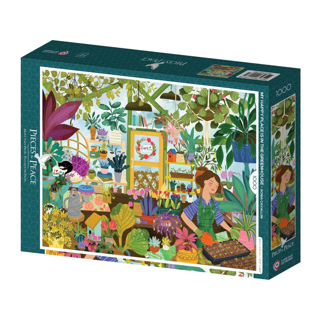 Puzzle zen 1000 pièces jardin et plantes colorés