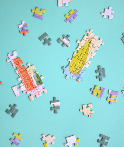 Puzzle 500 pièces &quot;La soirée mousse&quot; - Jour férié - Lili Margaret