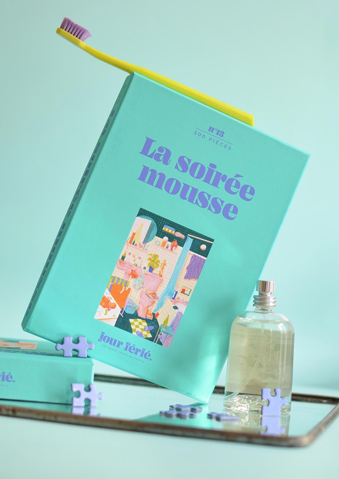 Puzzle 500 pièces &quot;La soirée mousse&quot; - Jour férié - Lili Margaret