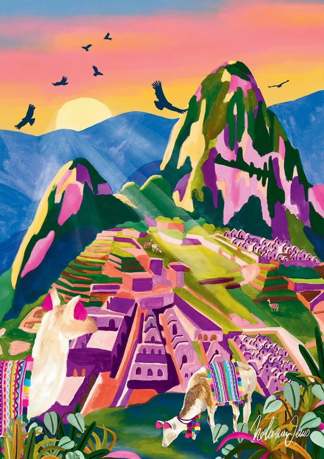 PUZZLE ADULTE 1000 PIÈCES – MERVEILLE DU MONDE MACHU PICCHU | Pieces and Peace - Lili Margaret