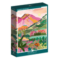 Puzzle 1000 pièces paysage – montagnes nature zen et coloré