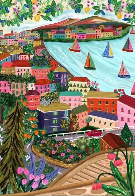 Puzzle adulte 1000 pièces - Naples, Italie - Lili Margaret