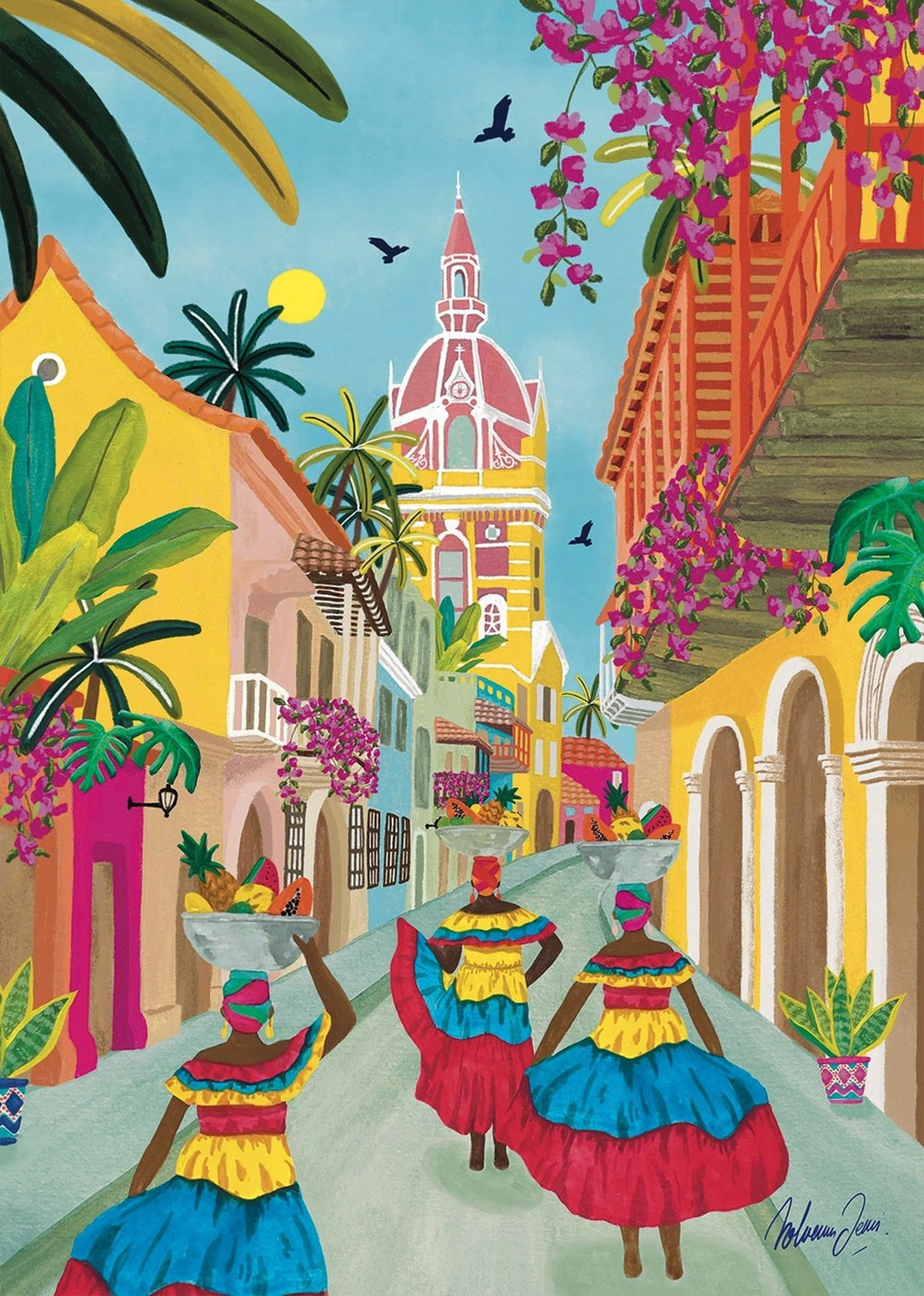Puzzle déco tendance ville du monde – cartagena