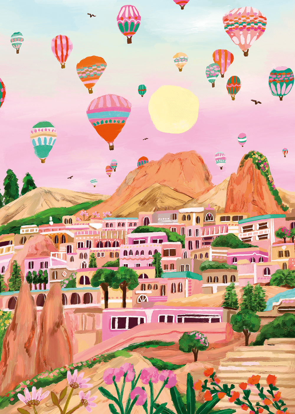 Puzzle coloré 1000 pièces pays du monde – cappadoce