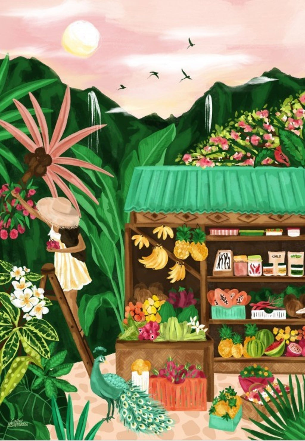 Puzzle adulte 1000 pièces nature et fruits – jardin exotique