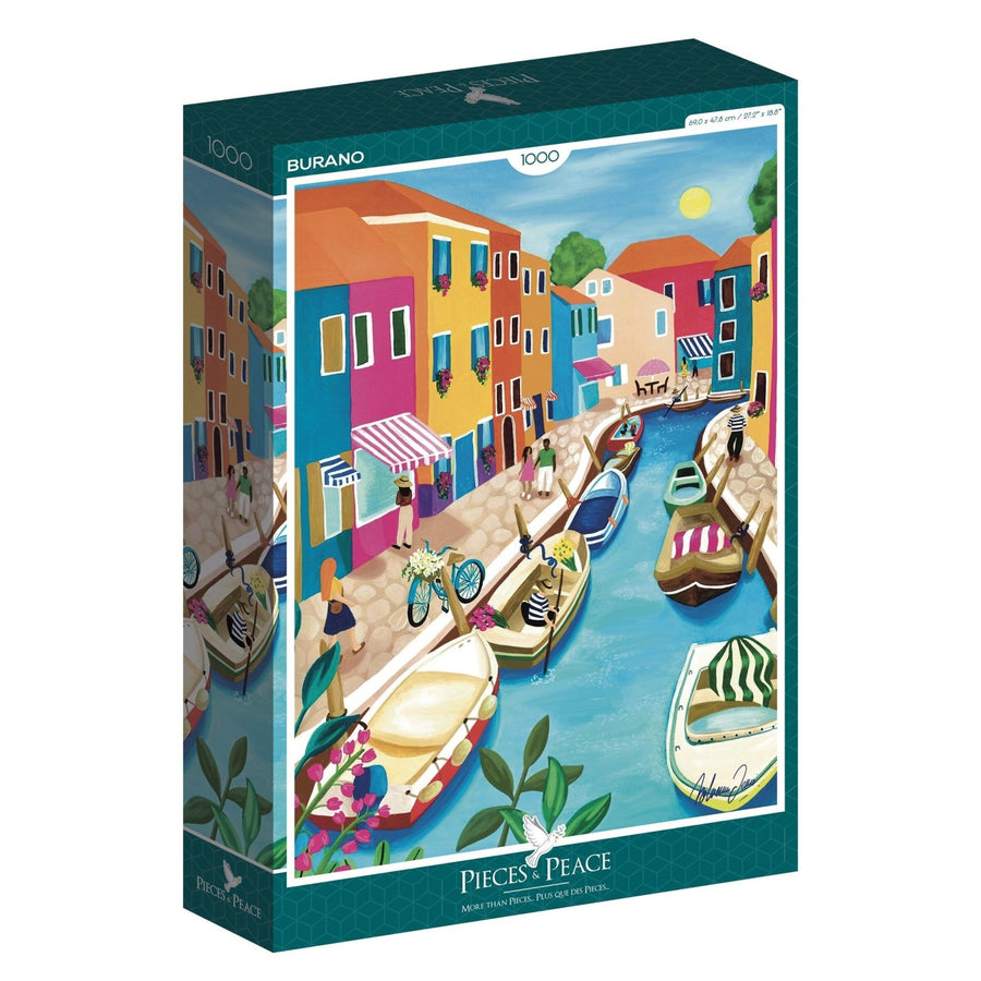 Puzzle déco adulte 1000 pièces Italie venise - burano
