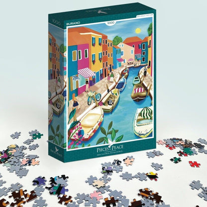 PUZZLE ADULTE VILLE DU MONDE 1000 PIÈCES BURANO | Puzzles Pieces and Peace - Lili Margaret