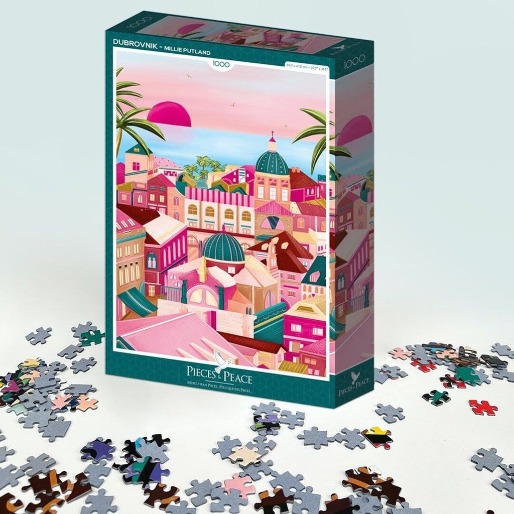 Puzzle 1000 pièces couché de soleil croatie – dubrovnik