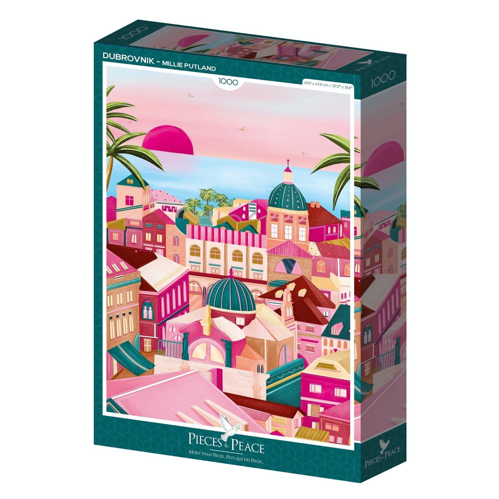 Puzzle 1000 pièces couché de soleil croatie – dubrovnik