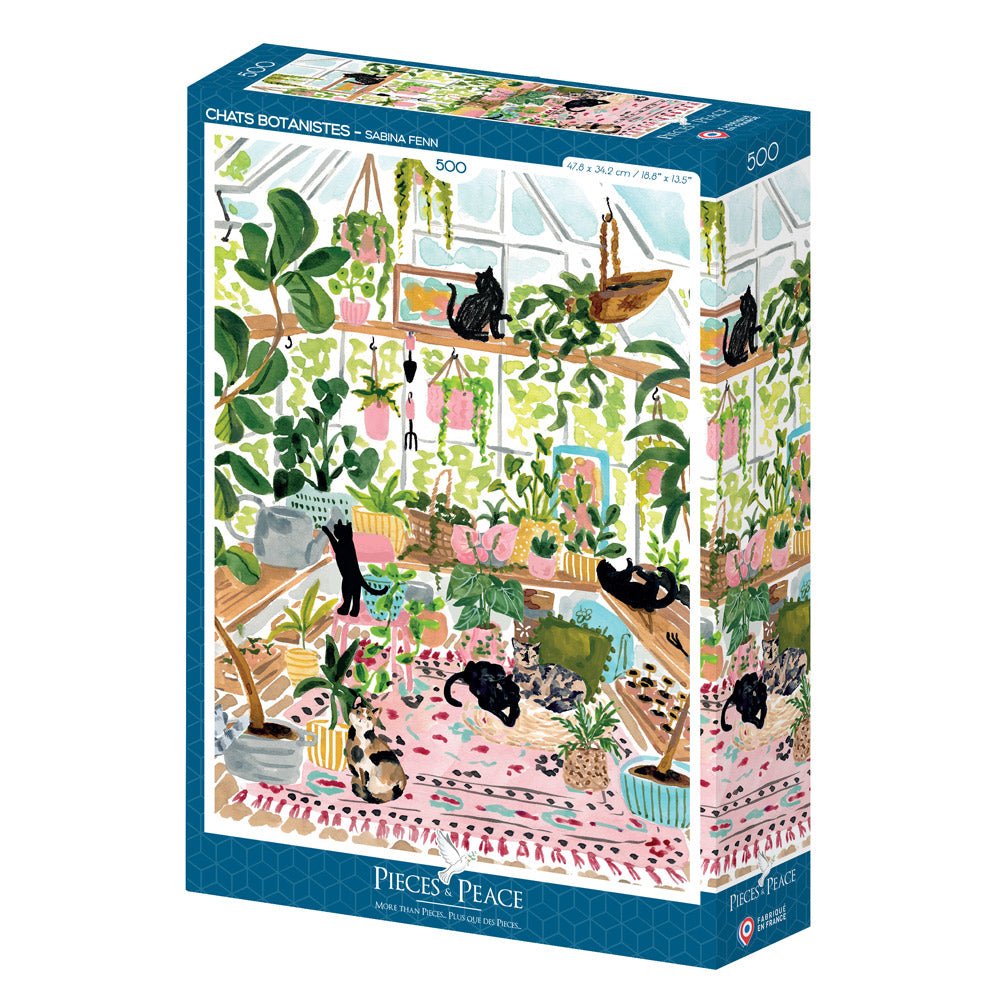 Puzzle chats botanistes 500 pièces