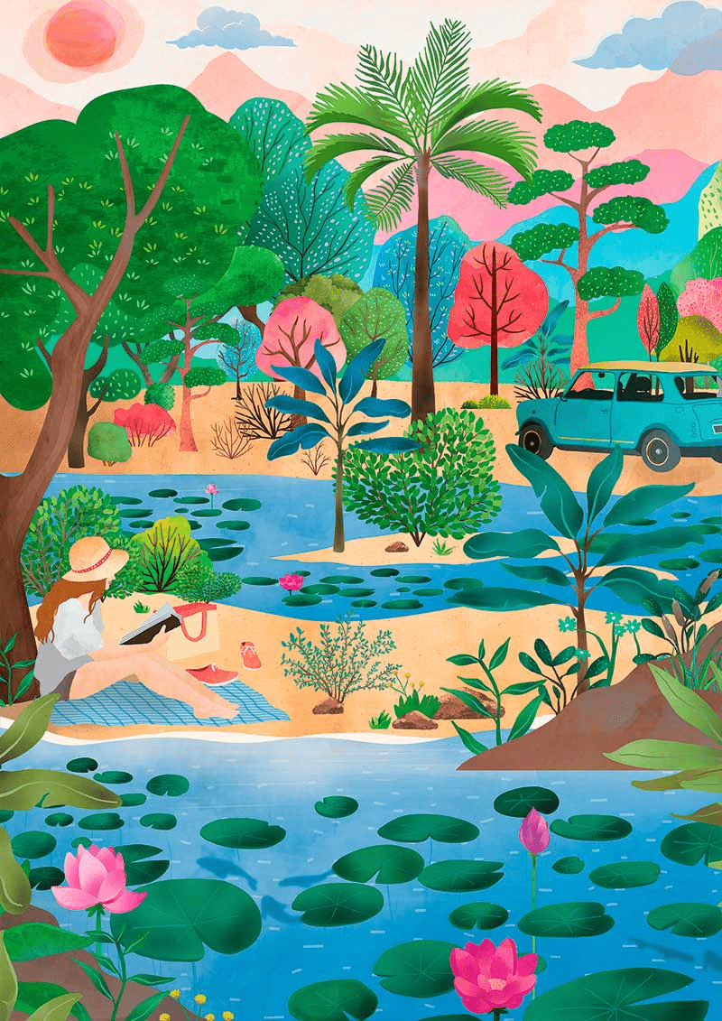 Puzzle adulte zen coloré 1000 pièces – some time for me