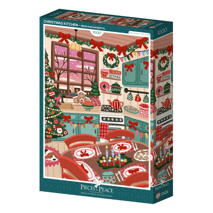 Puzzle de Noël 1000 pièces - Cuisine colorée et gourmande - Lili Margaret