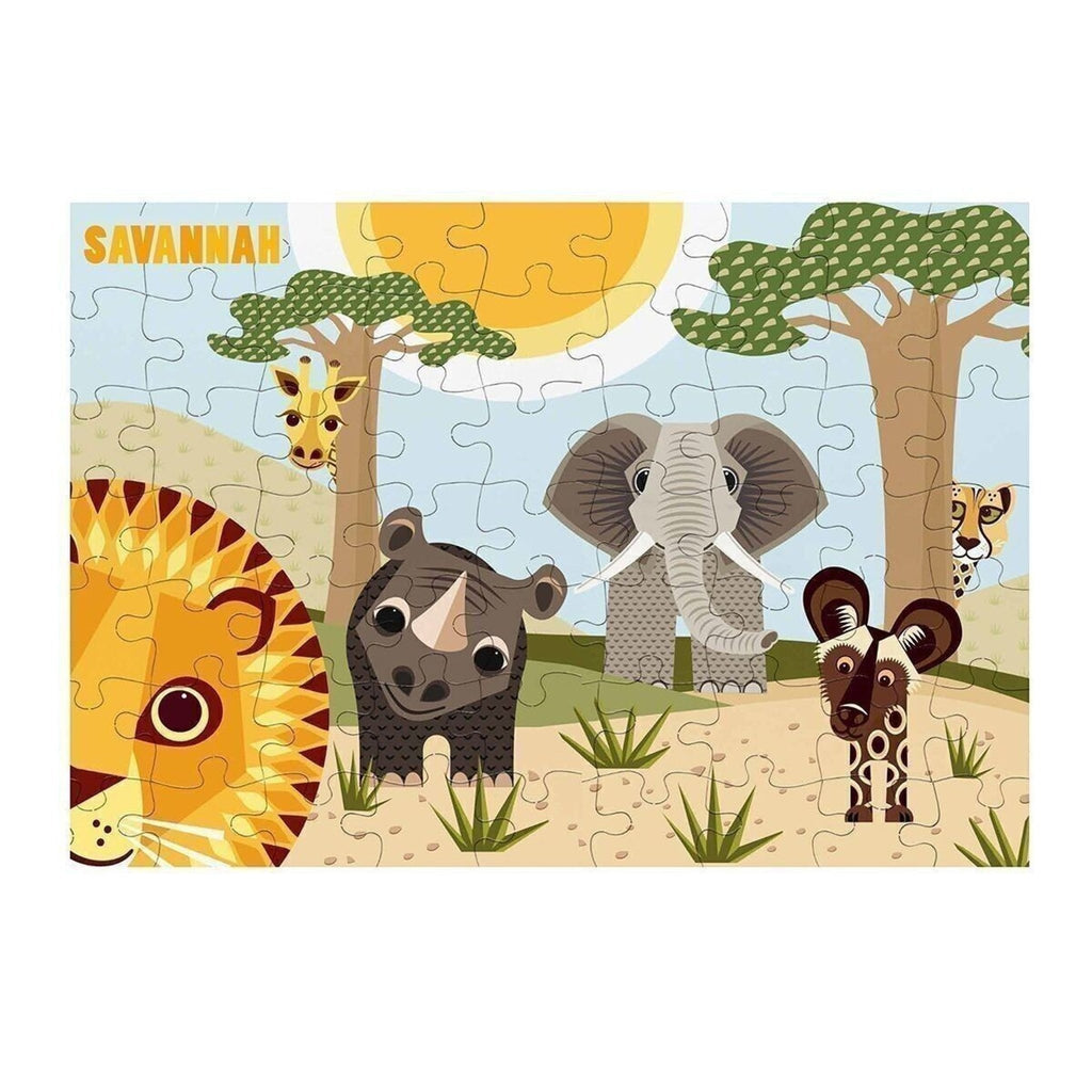 Puzzle enfant animaux savannah - coq en pâte