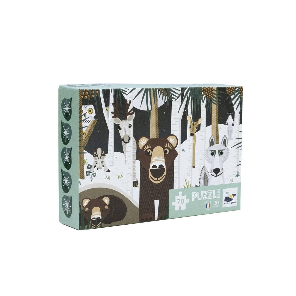 Puzzle enfant animaux winter - coq en pâte