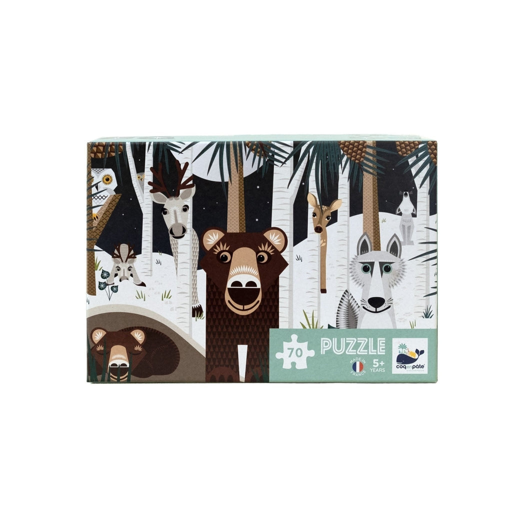 Puzzle enfant animaux winter - coq en pâte