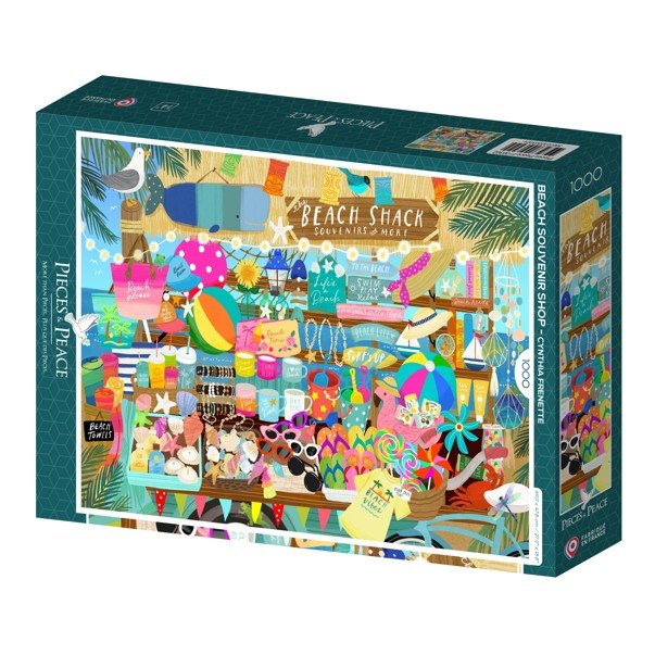 Puzzle été - boutique, plage et souvenirs 1000 pièces