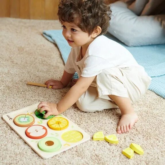 Puzzle en bois enfant fruits - classic world