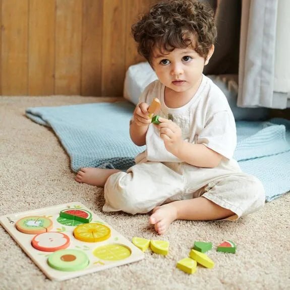 Puzzle en bois enfant fruits - classic world