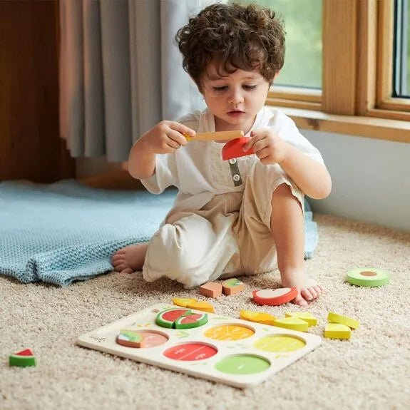 Puzzle en bois enfant fruits - classic world