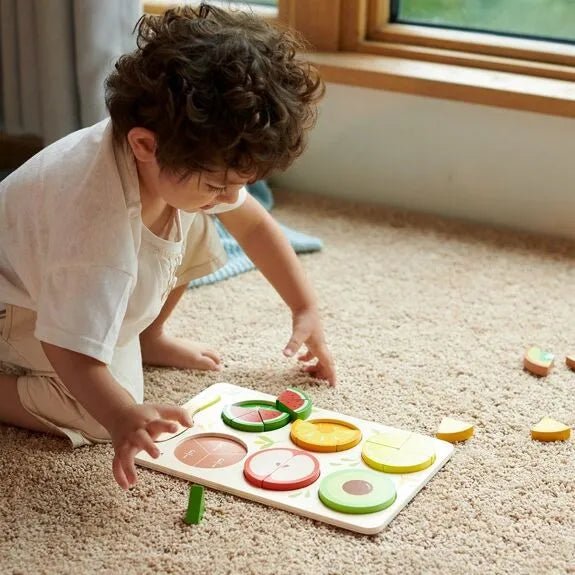 Puzzle en bois enfant fruits - classic world