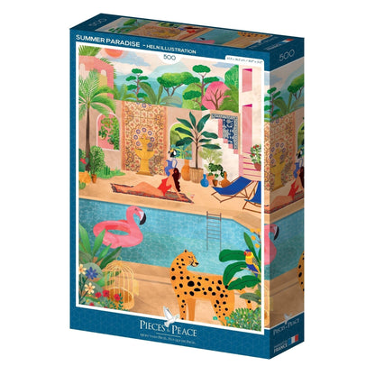 PUZZLE MODERNE ADULTE SUMMER PARADISE 500 PIÈCES | Puzzles Pieces and Peace - Lili Margaret