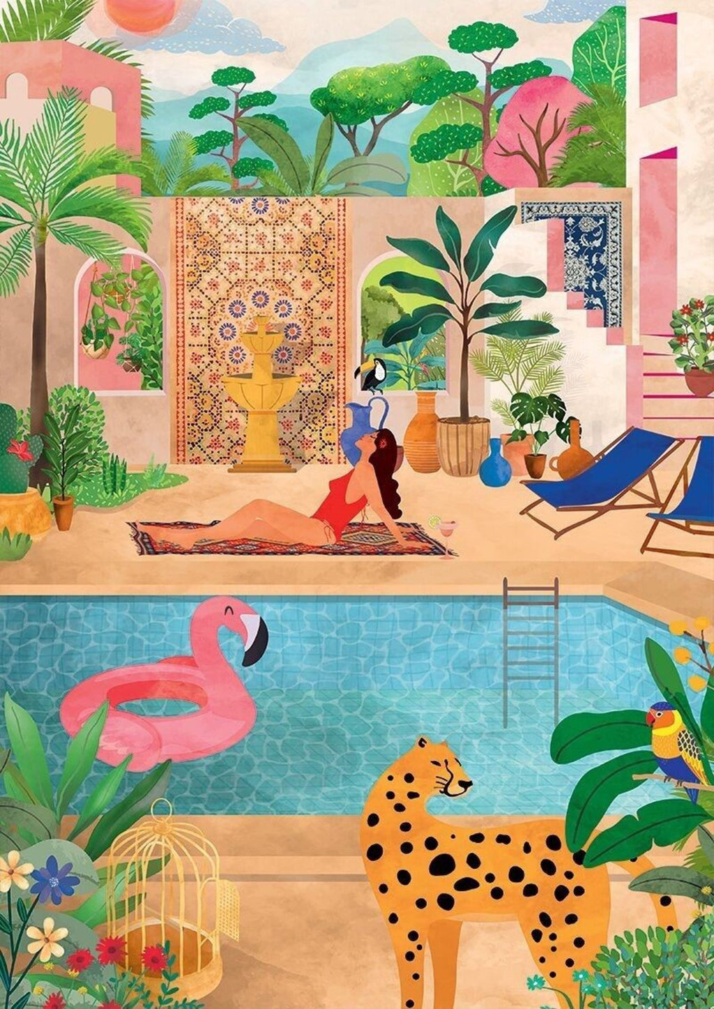 Puzzle adulte 500 pièces moderne et coloré – summer paradis