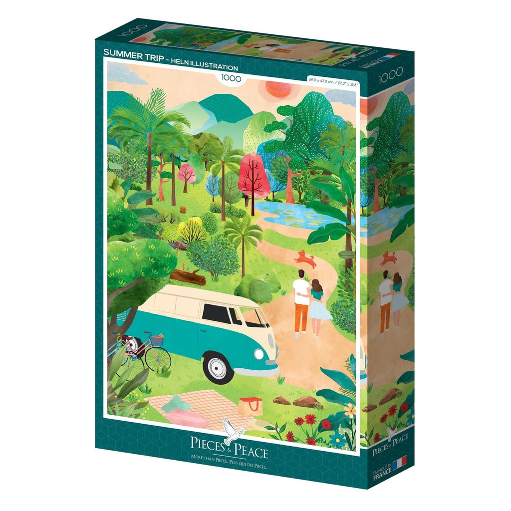 Puzzle déco 1000 pièces voyage en van – summer trip