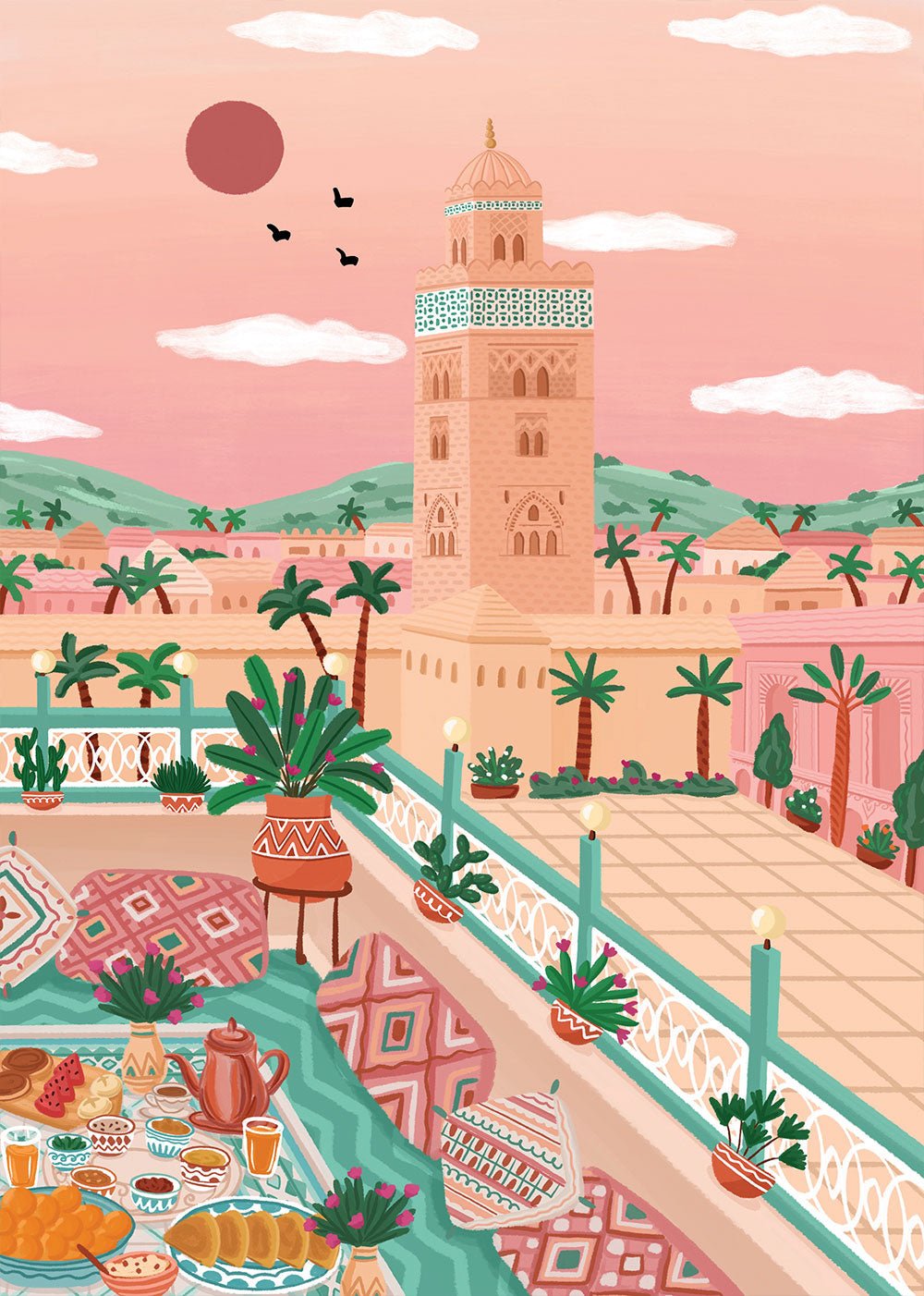 Puzzle Mosquée Koutoubia Maroc 1000 pièces