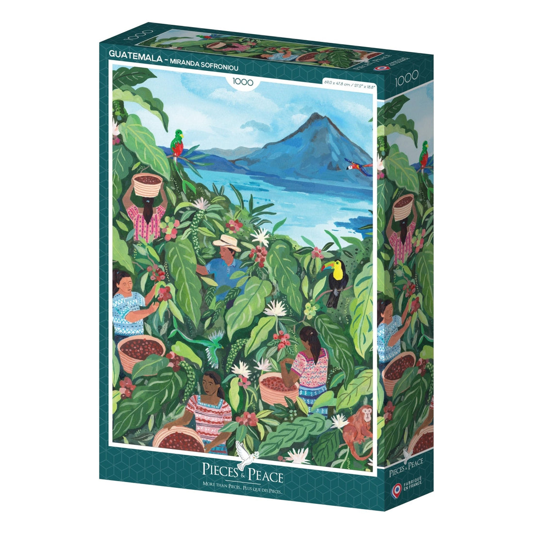 PUZZLE PAYS DU MONDE GUATEMALA - Pieces and Peace - Lili Margaret