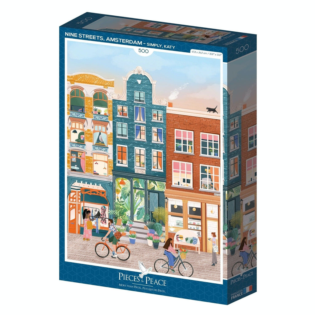 Puzzle amsterdam 500 pièces – moderne et coloré