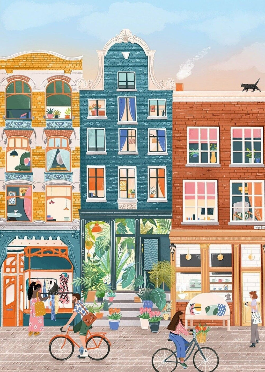 Puzzle amsterdam 500 pièces – moderne et coloré