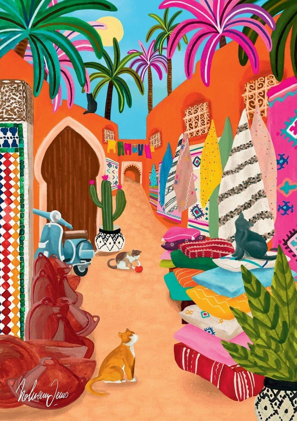Puzzle marrakech pays du monde 1000 pièces coloré